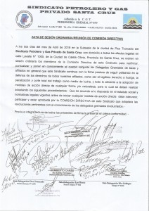 ACTA petroleros privados