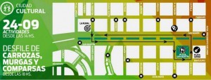 corte de calles desfile