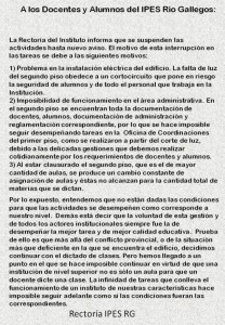 suspension clases ipes