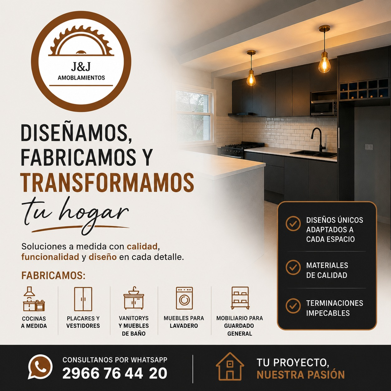 Publicidad de J&J Amoblamientos