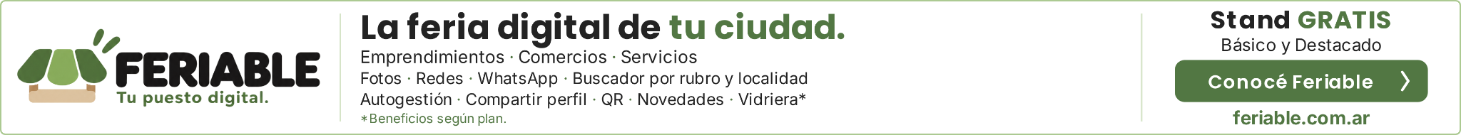 Publicidad de Feriable · banner horizontal