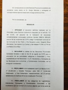 declaracion junta electoral tucuman