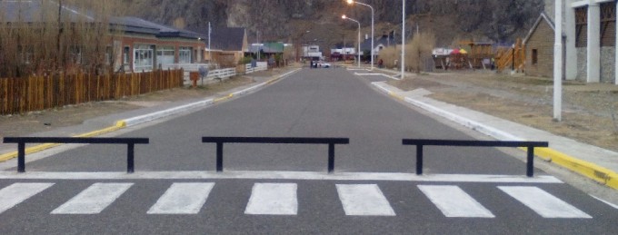 Primera peatonal en El Chaltén