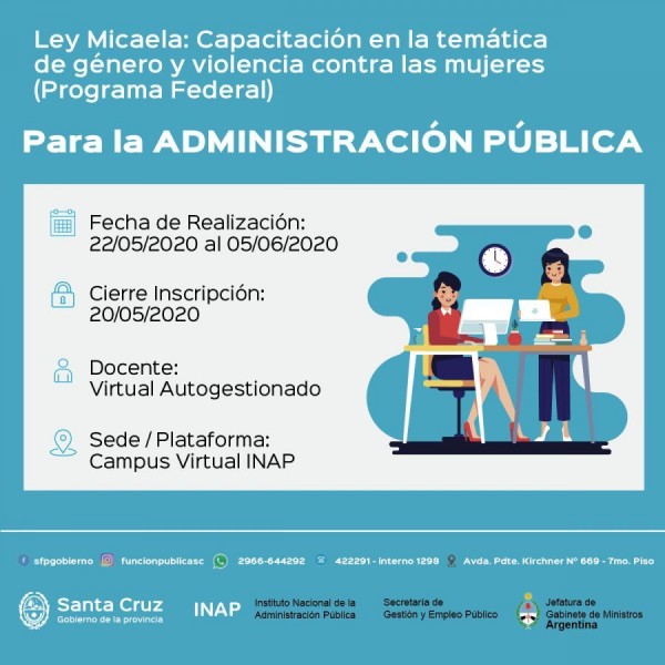 Brindan capacitaciones a la Administración Pública