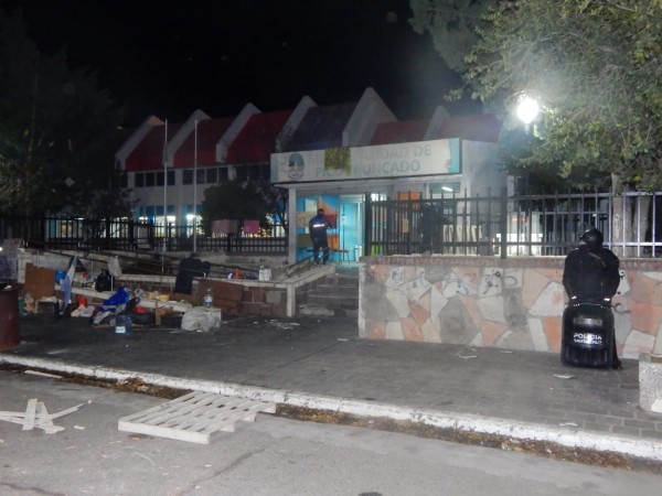 La policia de Pico Truncado reprimió a despedidos municipales