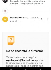 La cuenta de correo electrónico se cerró a las siguientes horas de la denuncia