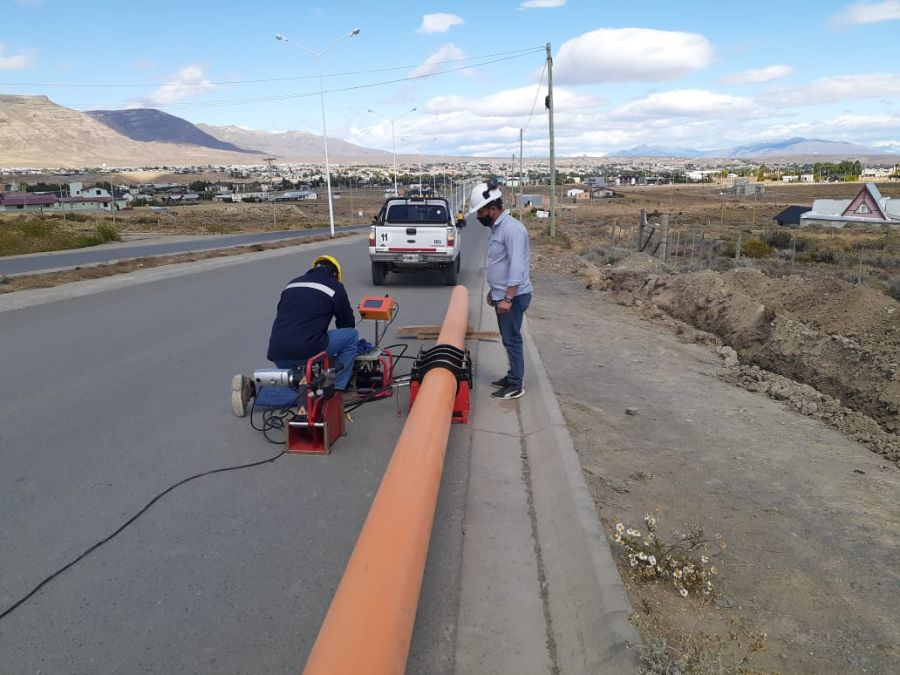 Continúa con las obras de extensión de redes de gas en El Calafate