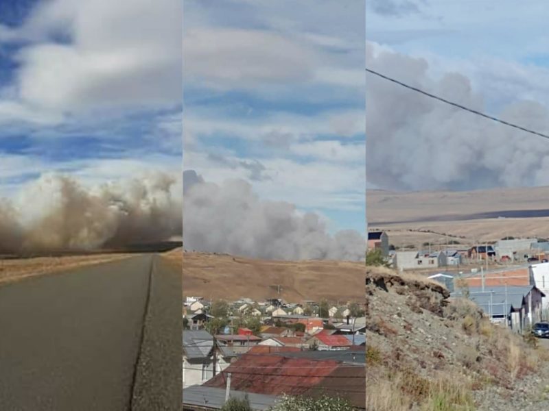 Ahora: Se reavivó el incendio en cercanías a Rospentek