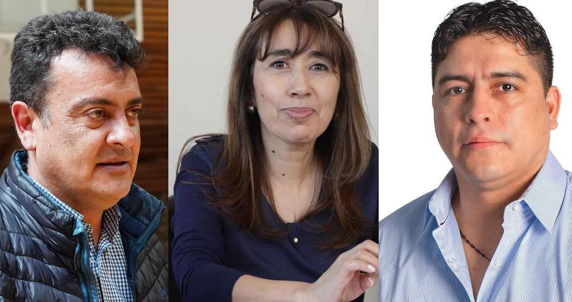 Reyes, Vidal y González. Diputados electos por Santa Cruz