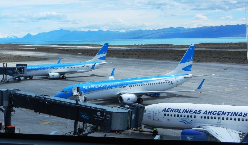 Cae la frecuencia aérea en El Calafate