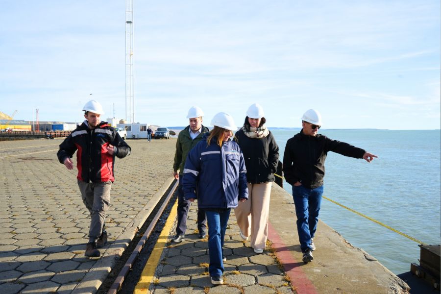 Ricci recorrió el Puerto de Punta Quilla