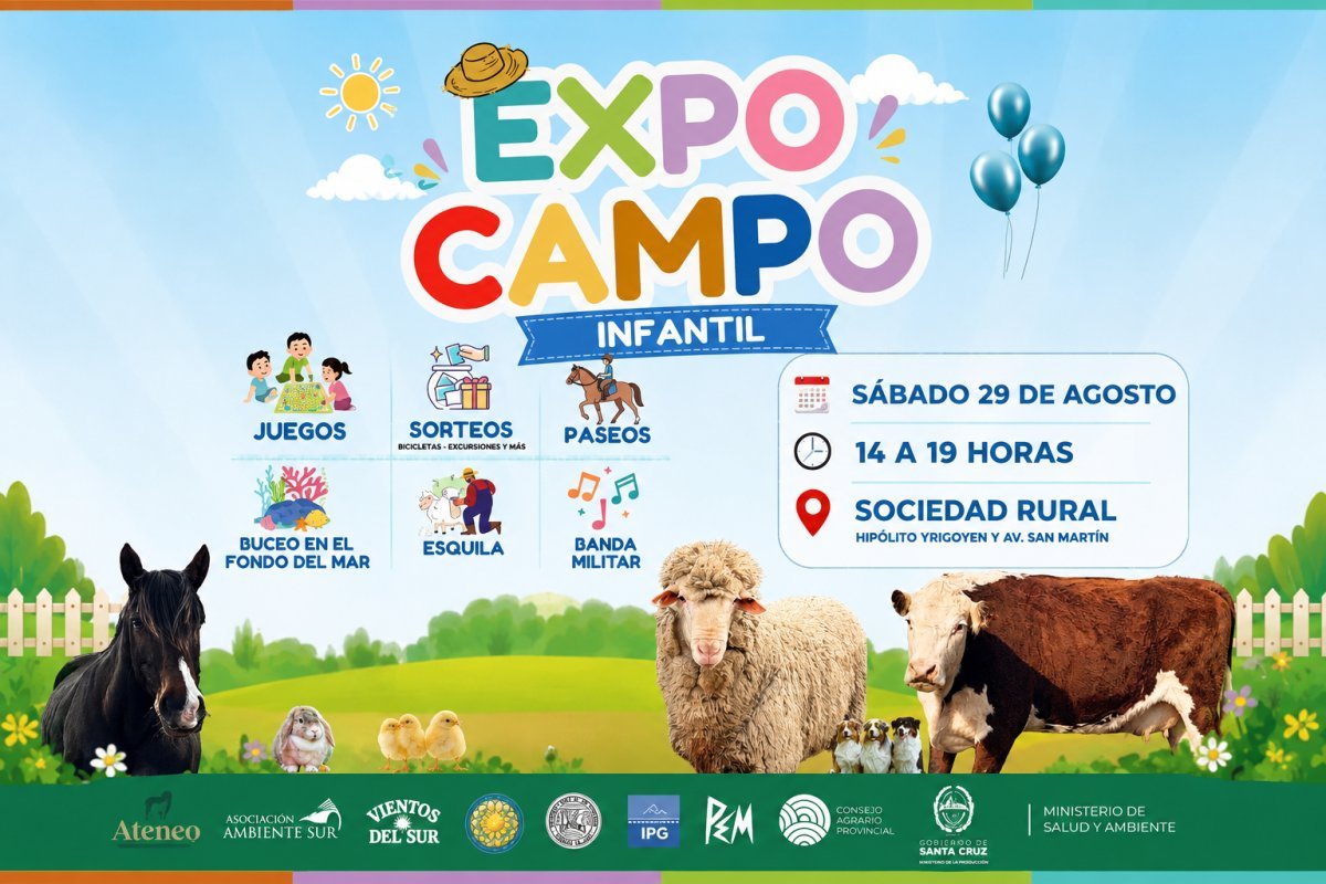 29 de agosto: Primera Expo Campo Infantil en Río Gallegos