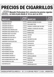 precio cigarrillos