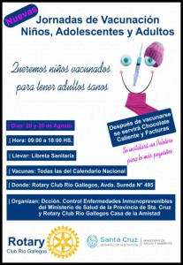 Jornadas de Vacunación en el Rotary Club Río Gallegos