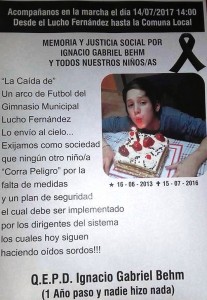 marcha por Ignacio Behm